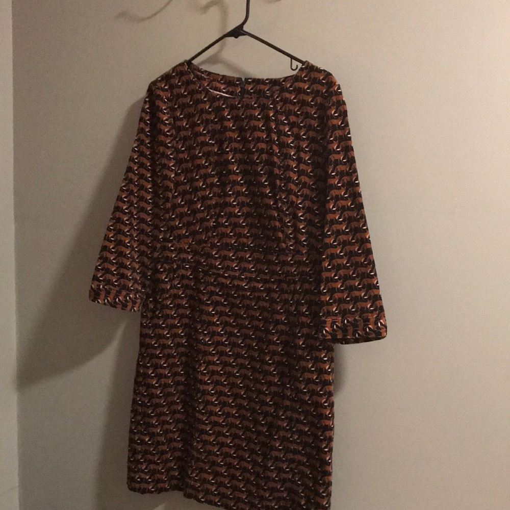 Boden corduroy Fox dress